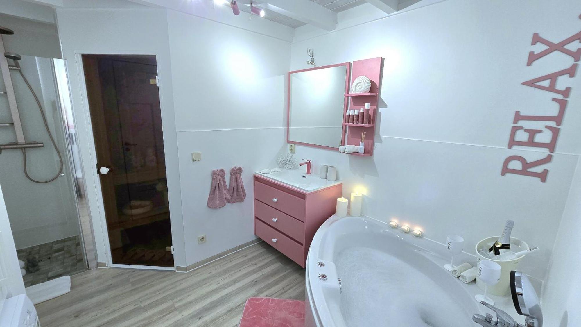 Pink Und Meer - Meerblick, Sauna, Kamin & Whirlpool Baabe Dış mekan fotoğraf