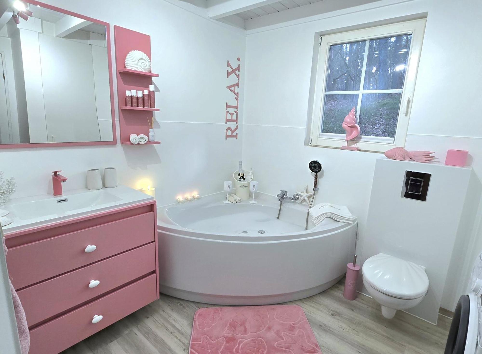 Pink Und Meer - Meerblick, Sauna, Kamin & Whirlpool Baabe Dış mekan fotoğraf