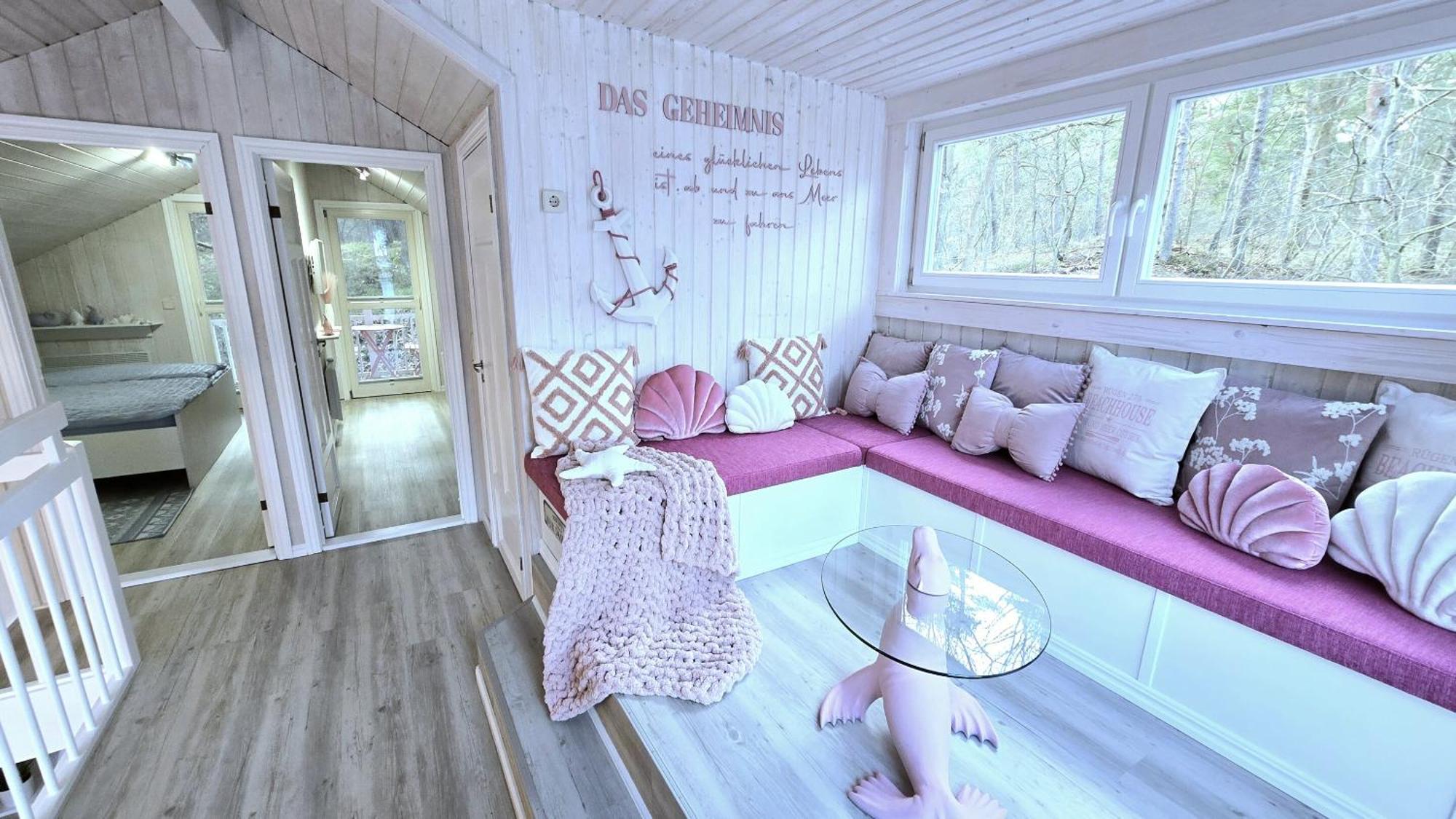Pink Und Meer - Meerblick, Sauna, Kamin & Whirlpool Baabe Dış mekan fotoğraf