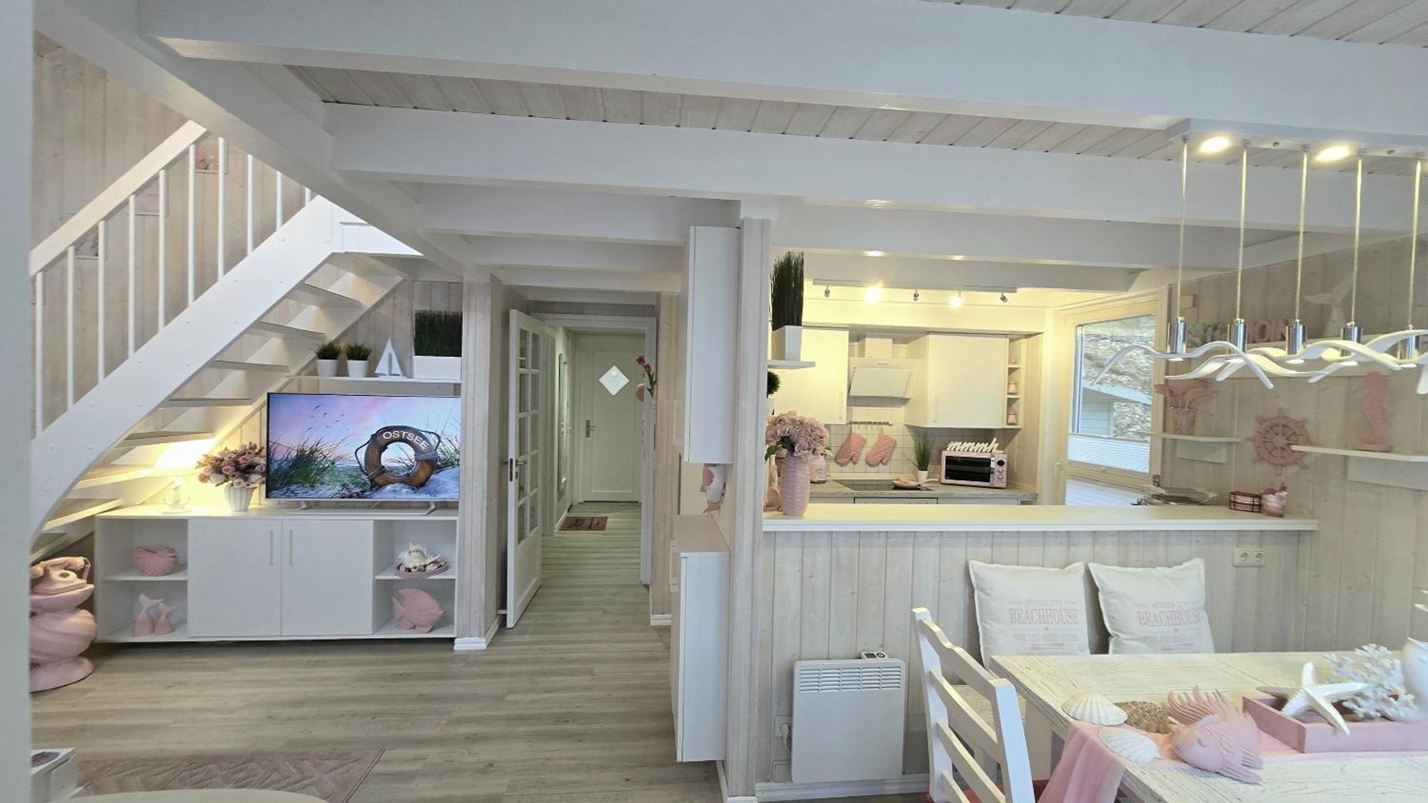 Pink Und Meer - Meerblick, Sauna, Kamin & Whirlpool Baabe Dış mekan fotoğraf