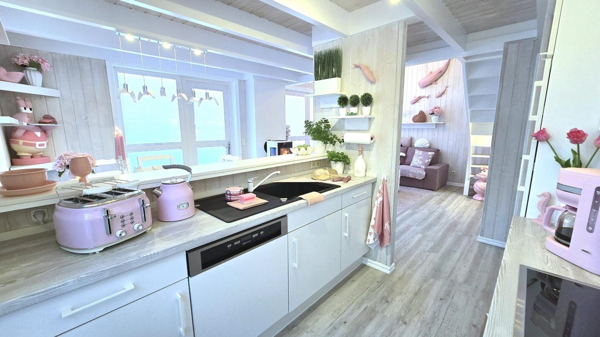 Pink Und Meer - Meerblick, Sauna, Kamin & Whirlpool Baabe Dış mekan fotoğraf