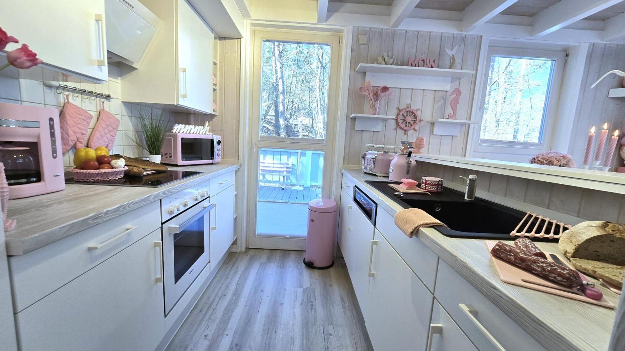Pink Und Meer - Meerblick, Sauna, Kamin & Whirlpool Baabe Dış mekan fotoğraf